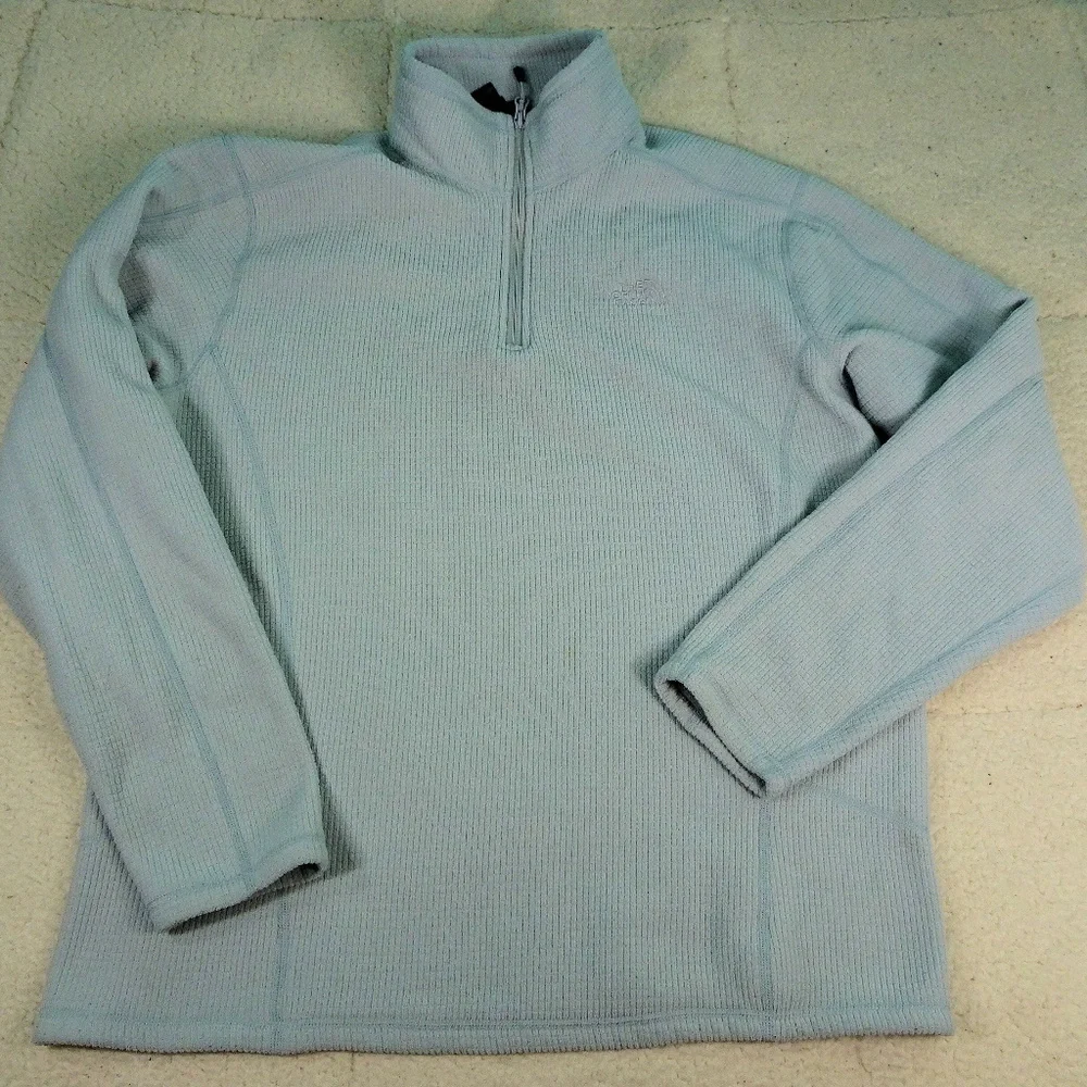 The North Face Qtr Zip Gray Thermal Jacket Large